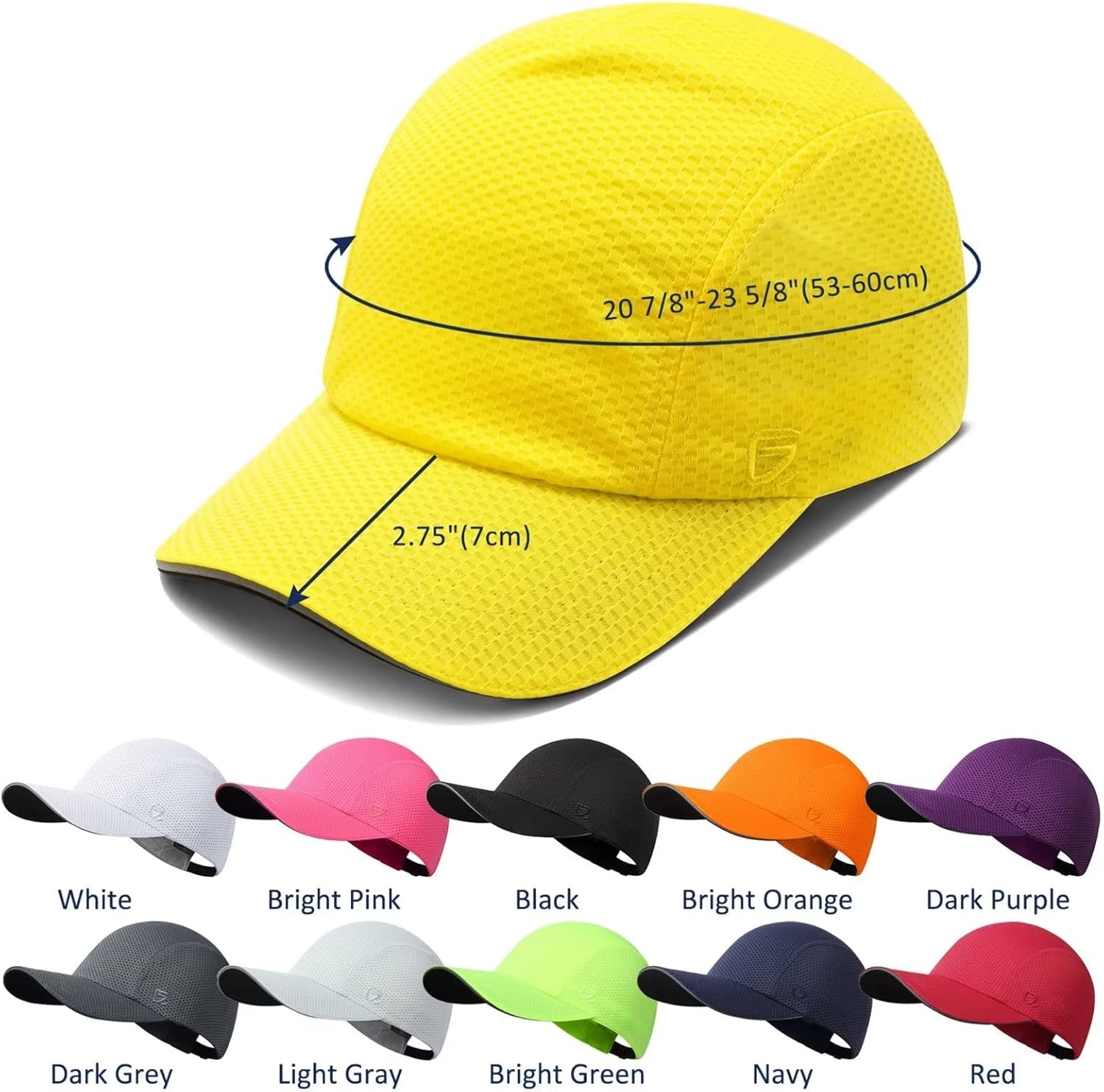GADIEMKENSD Women's Race Day Running Cap Performance Mesh Hat - Excellent Ventilation, Lightweight, Reflective Safety - Image 6