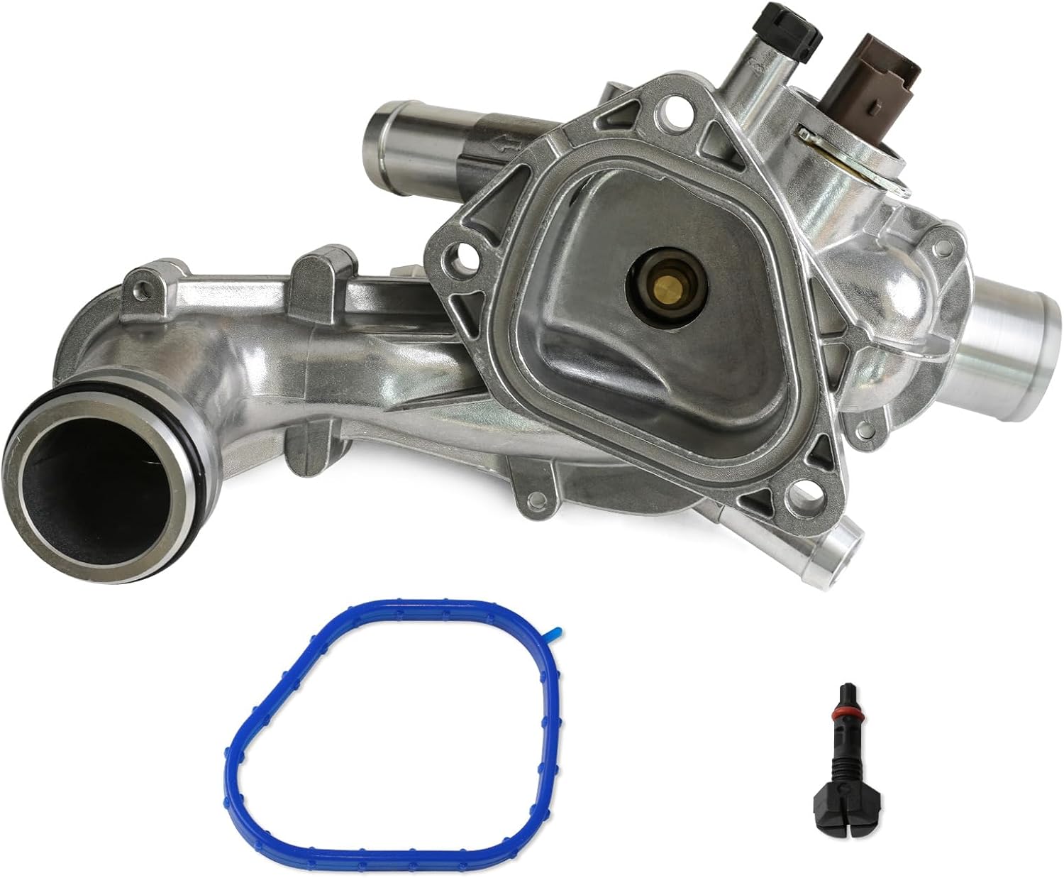 Upgrade Aluminum Engine Thermostat and Housing Assembly Compatible with 2007 2008 2009 2010 2011 2012 2013 Mini Cooper Cooper S Countryman JCW 1.6L