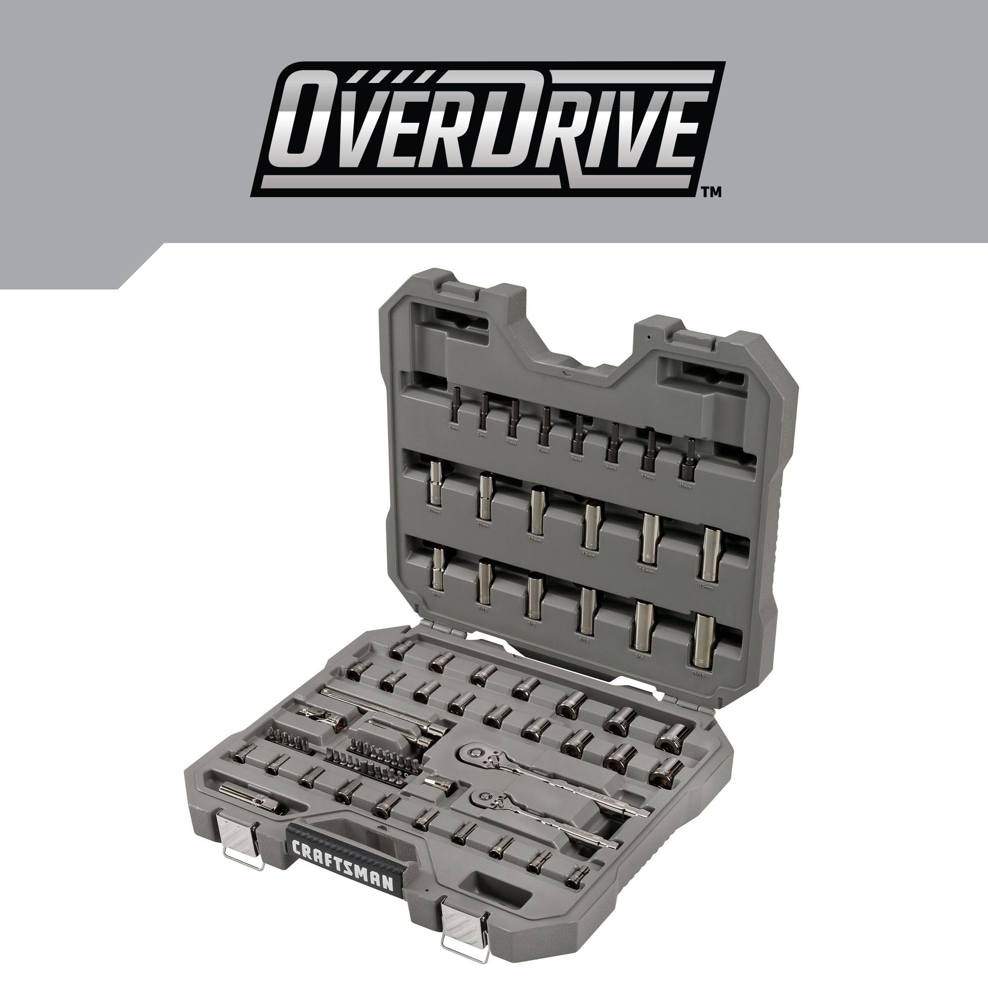 Amazon.com: CRAFTSMAN OVERDRIVE 80-Piece Gunmetal Chrome