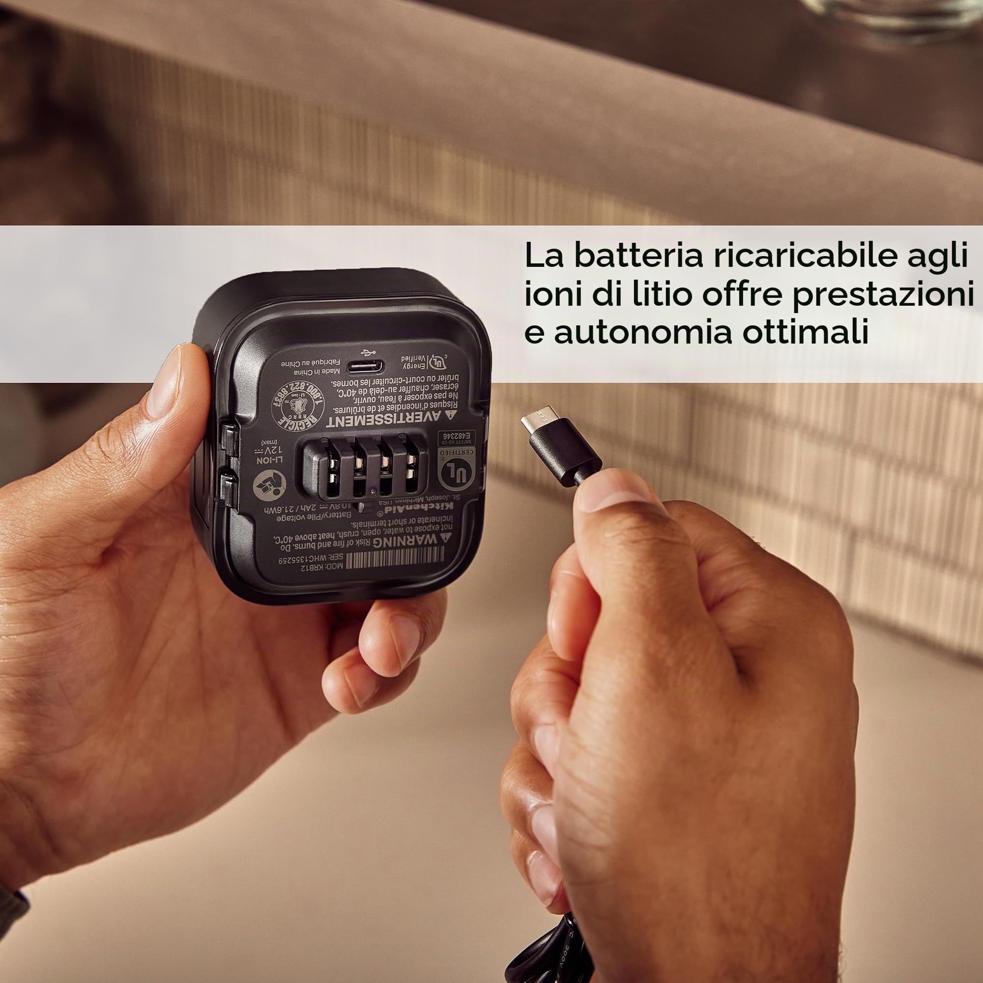 KitchenAid Go™ KRB12 - Batteria agli ioni di litio senza fili, 12 V MAX