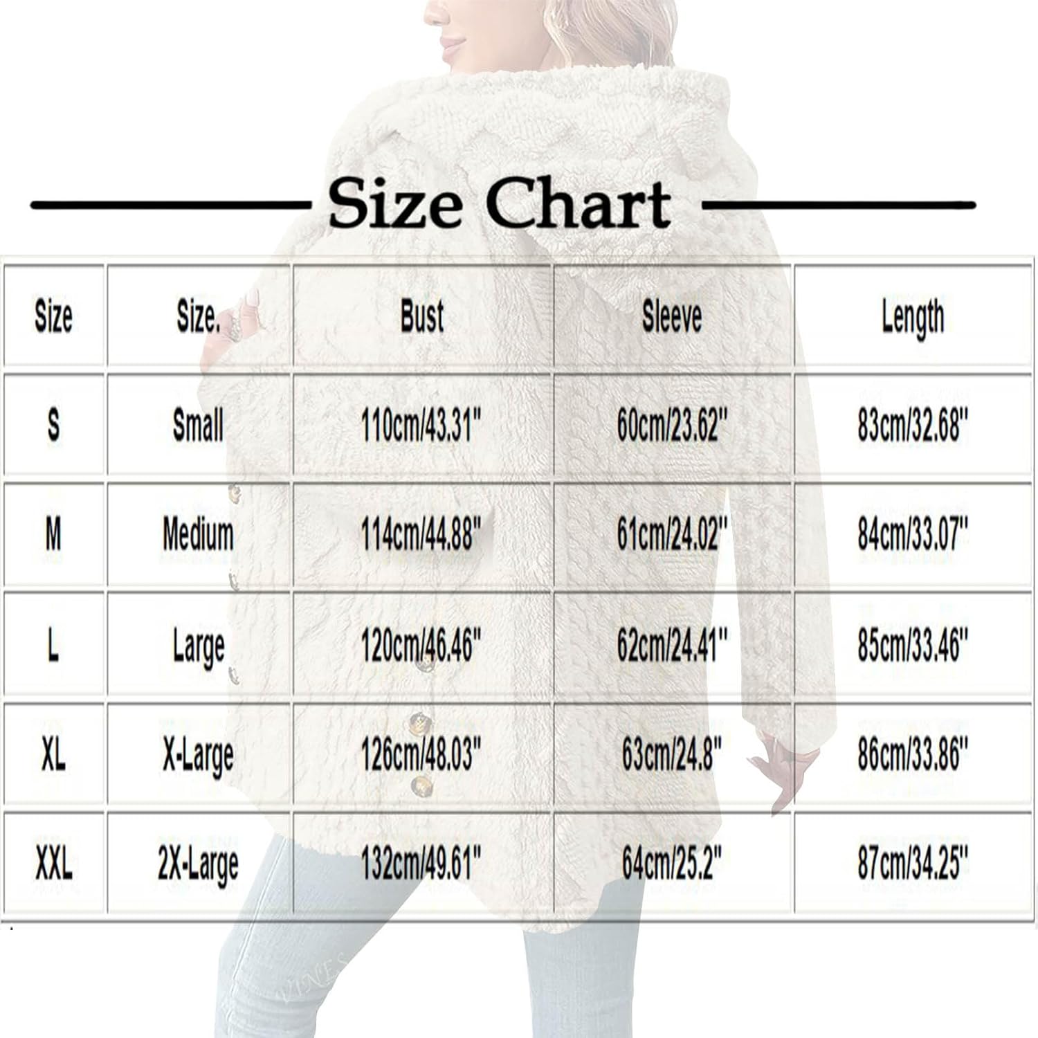 Winter Coats for Women Fleece Open Front Sweater Jacket Fuzzy Button down Cardigan Sweater Cable Knit Soft Jacket - Image 4