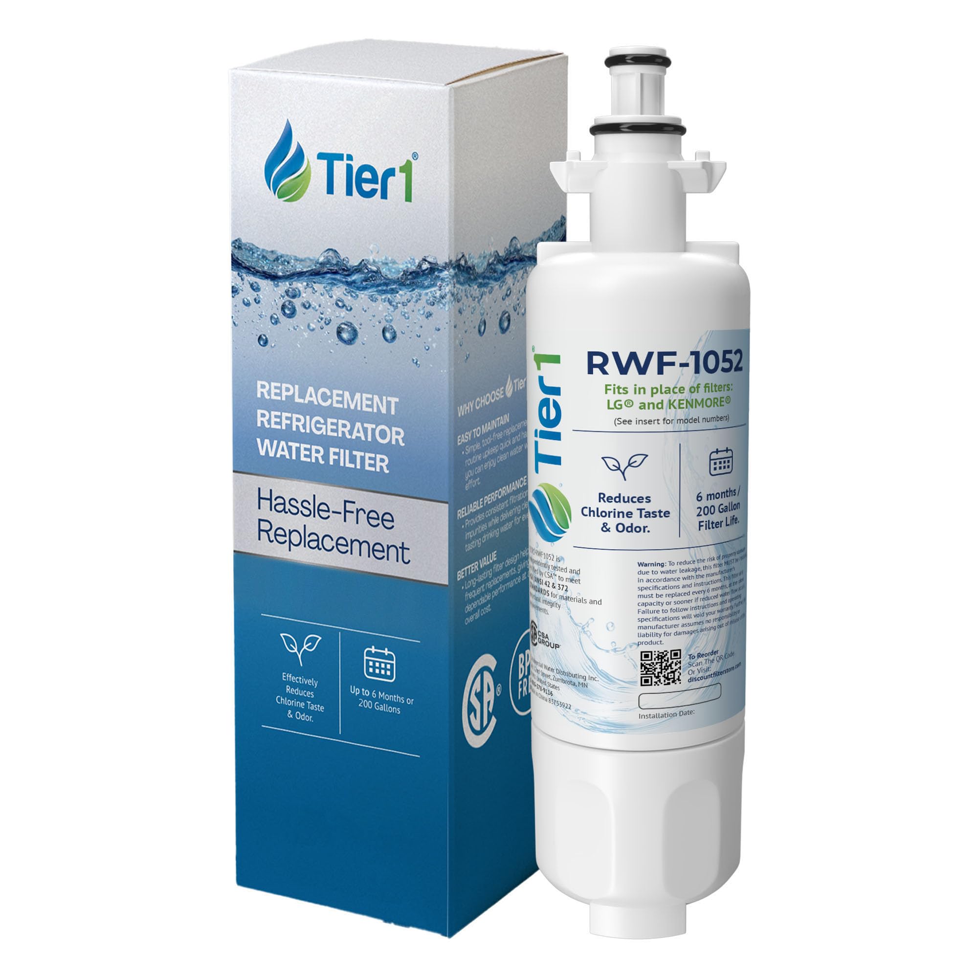 Amazon.com: Tier1 RWF1052 Replacement for LG LT700P Water Filter