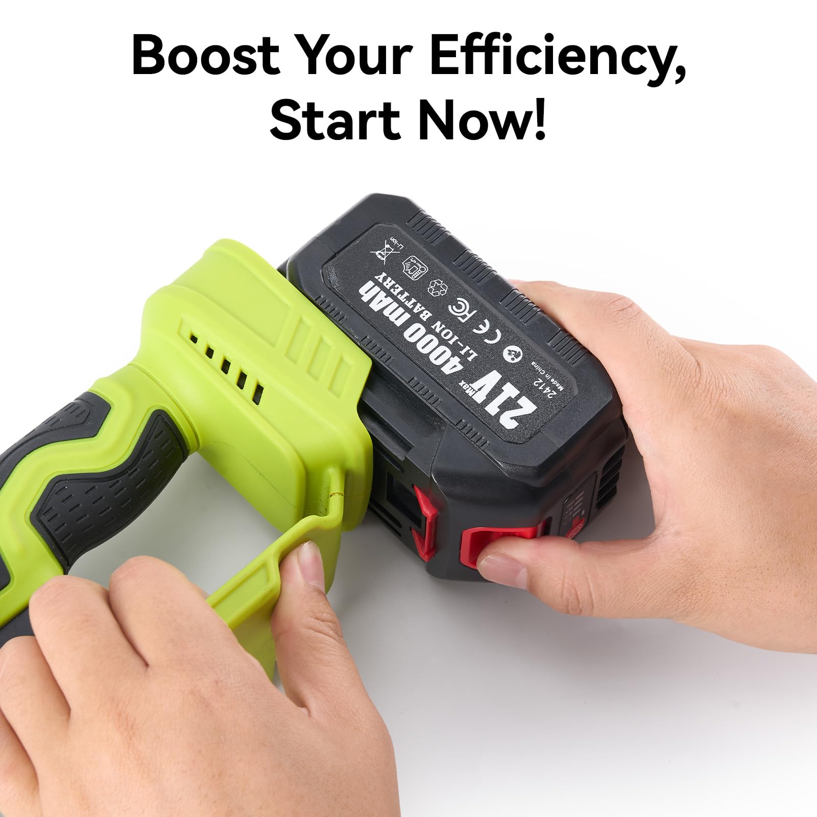 Supstable Originale Batteria 21-V 4,0 Ah (Li-Ion, 21 V, 1x 4,0 Ah, compatibile con tutti i dispositivi Supstable, gestione proattiva della batteria, cicli di carica adattati alla situazione).