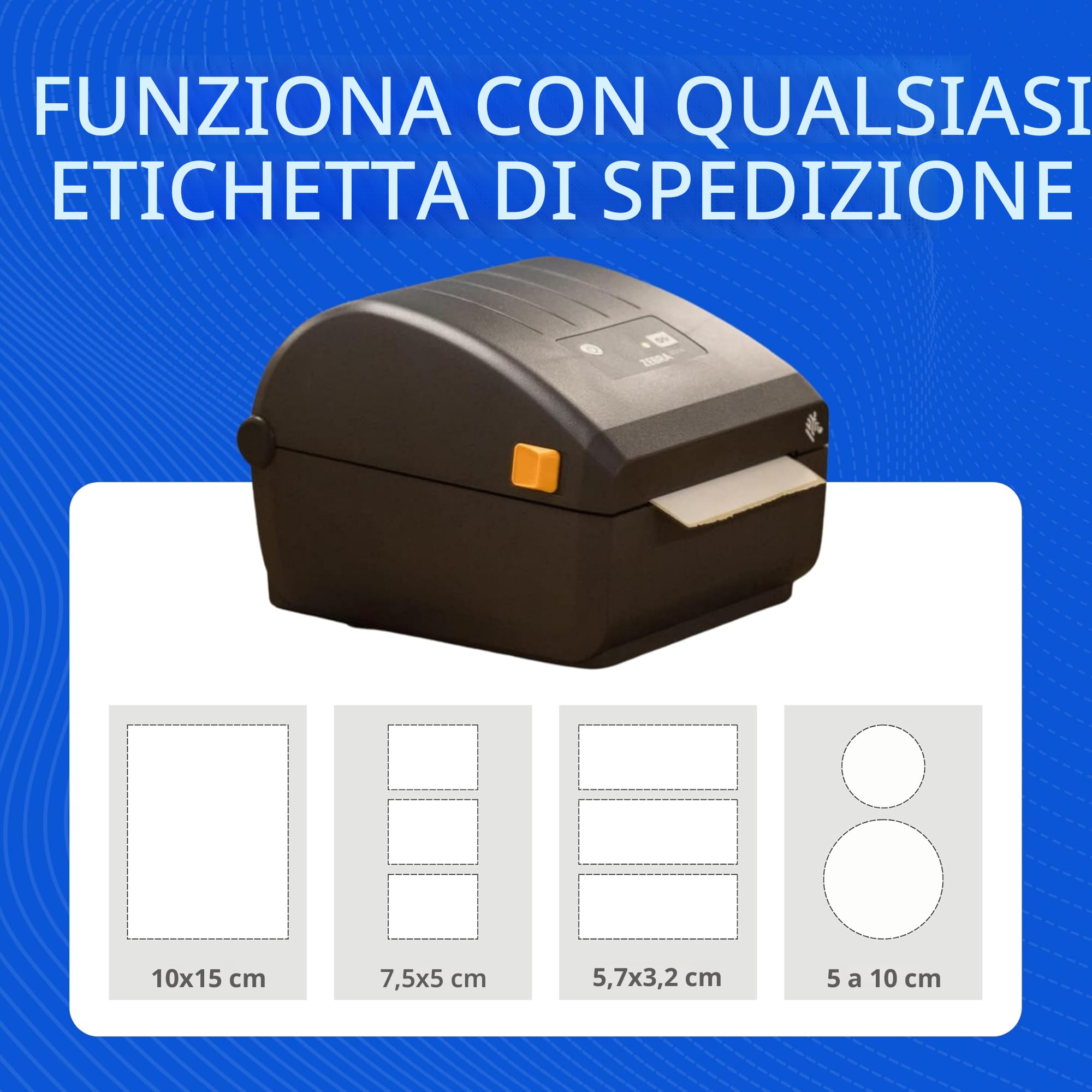 Stampante termica USB standard Zebra ZD220 EZPL - Dettaglio