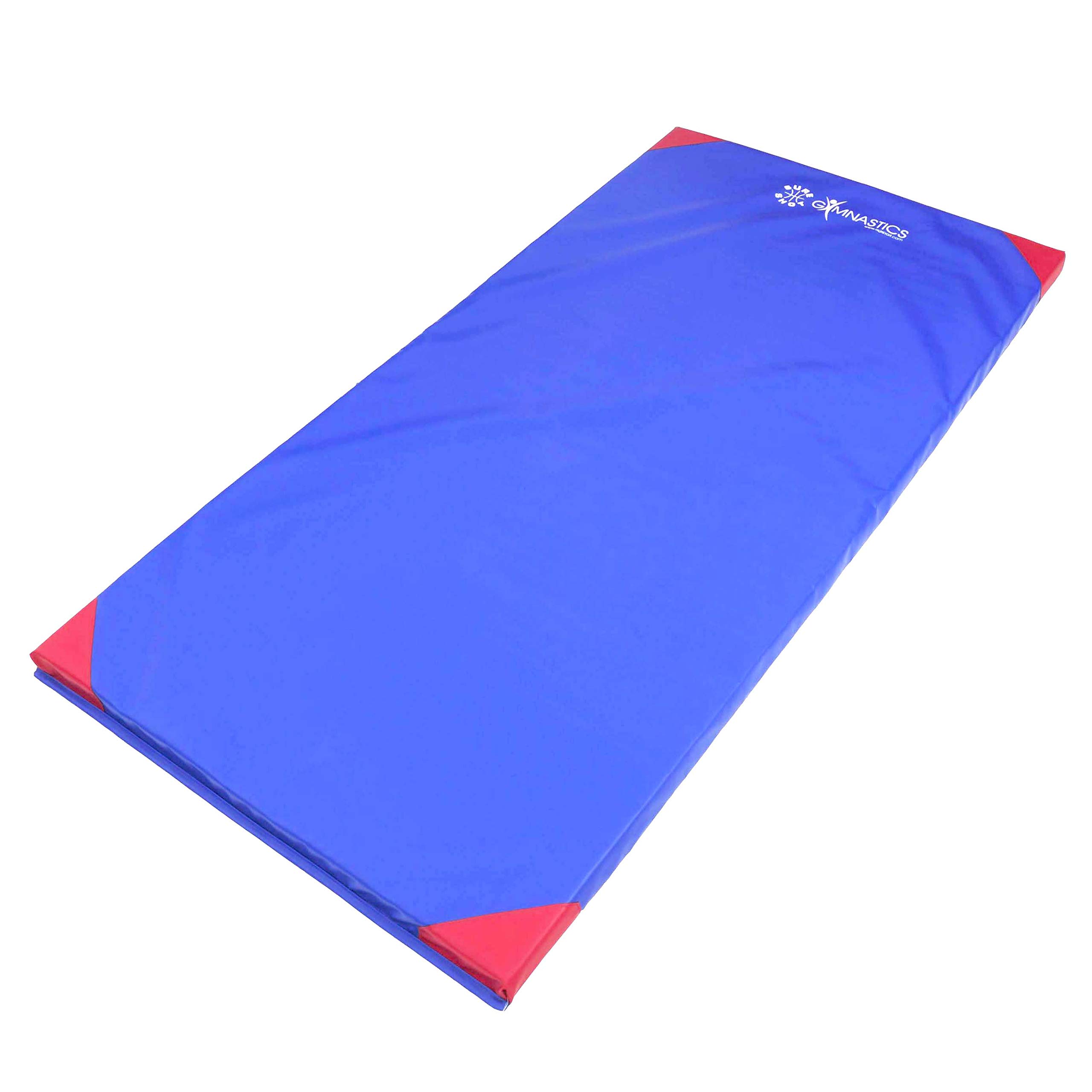 Sureshot Deluxe Gym Mat Gymnastics - 2m X 1m X 50mm, Blue
