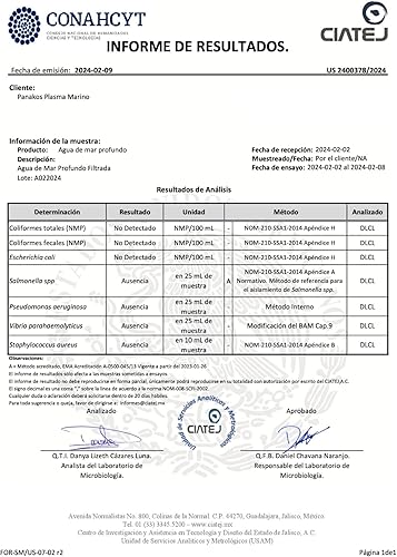 Miniatura 3 de PANAKOS DEEP SEAWATER HYPERTONIC Original Rene Quinton Formula 5.28 galones