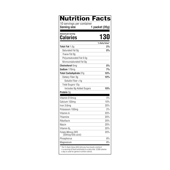 Avena Instantánea Manzana y Canela Amazon Grocery, 10 Sobres de 1.23 oz miniatura 6