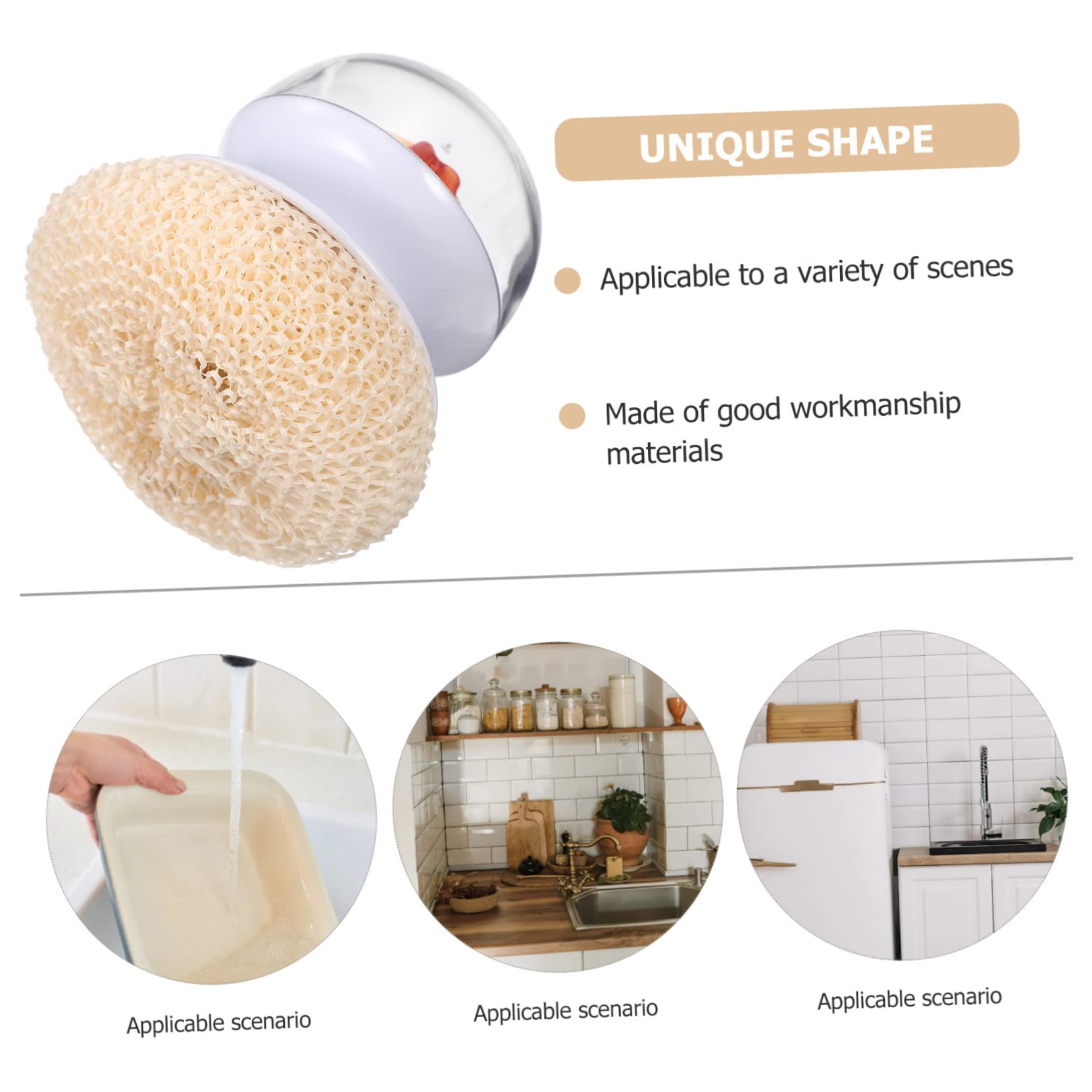 Gatuida 5piezas Cepillo De Limpieza De Platos Mango Ergonómico Bola De Alambre Duradera para Fregar Ollas y Sartenes para Cocinas y Utensilios De Cocina Herramienta De Limpieza Eficaz y