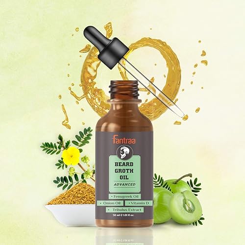 Miniatura 5 de Aceite de crecimiento de barba avanzado para hombres, más crecimiento de barba con aceite de fenogreco, aceite de cebolla y vitamina D, natural, el