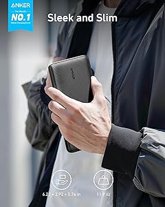 Anker Portable Charger, 325 Power Bank (PowerCore Essential 20K), 20000mAh Battery Pack with 15W Charging, PowerIQ, 2 USB-A, 1 Micro USB, Two-Way USB-C Ports for iPhone Series, AirPods, and More