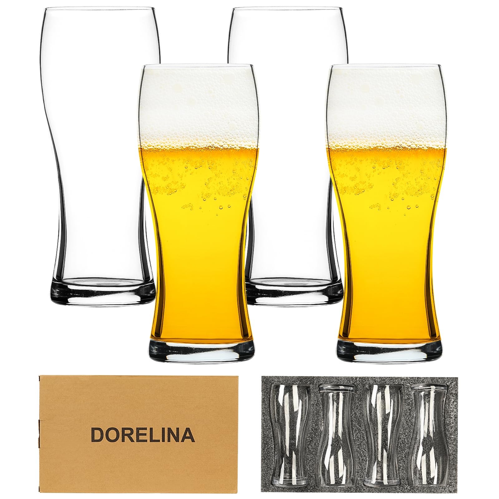 482 ml Biergläser, perfekt für Bierliebhaber. Bestes Geschenk für Vater.
