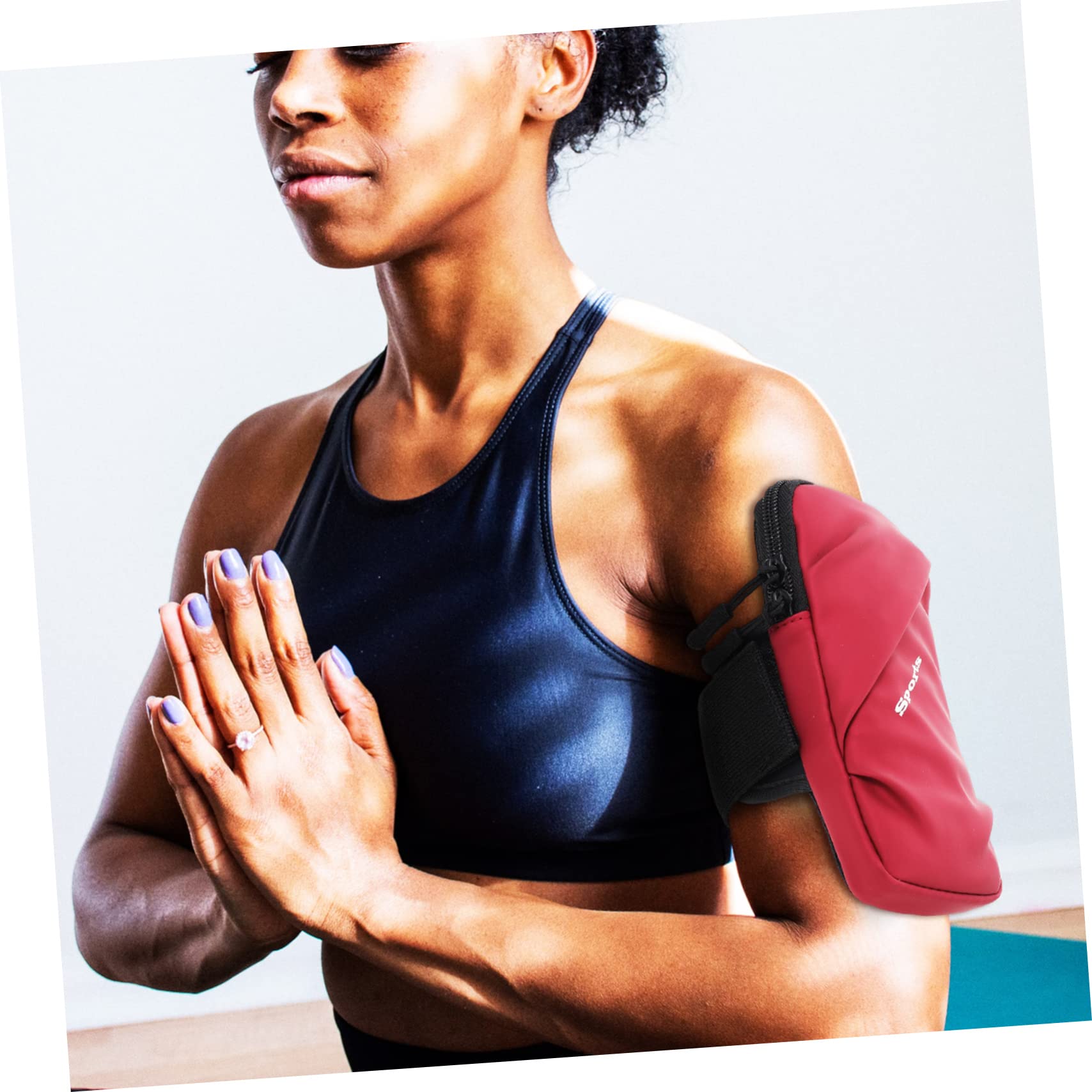 OSALADI 4pezzi Bracciale Sportivo Per Smartphone Borsa Porta Telefono e Traspirante Per Attività All Aperto Adatta Corsa e Fitness