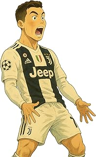 ملصقات لاب توب ورقية رائعة من الفينيل مقاومة للماء لزجاجات المياه وألواح التزلج وأجهزة اللاب توب وجرابات الموبايل للمراهقين والبالغين (كريستيانو رونالدو 02)