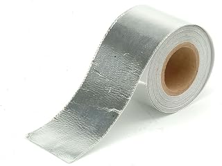 Design Engineering Cool-Tape | Self-Adhesive Aluminum Heat Reflective Tape | 1.5" x 30' Roll | High-Temperature (up to 400F) | Flexible Heat Shield for Automotive & Industrial Use