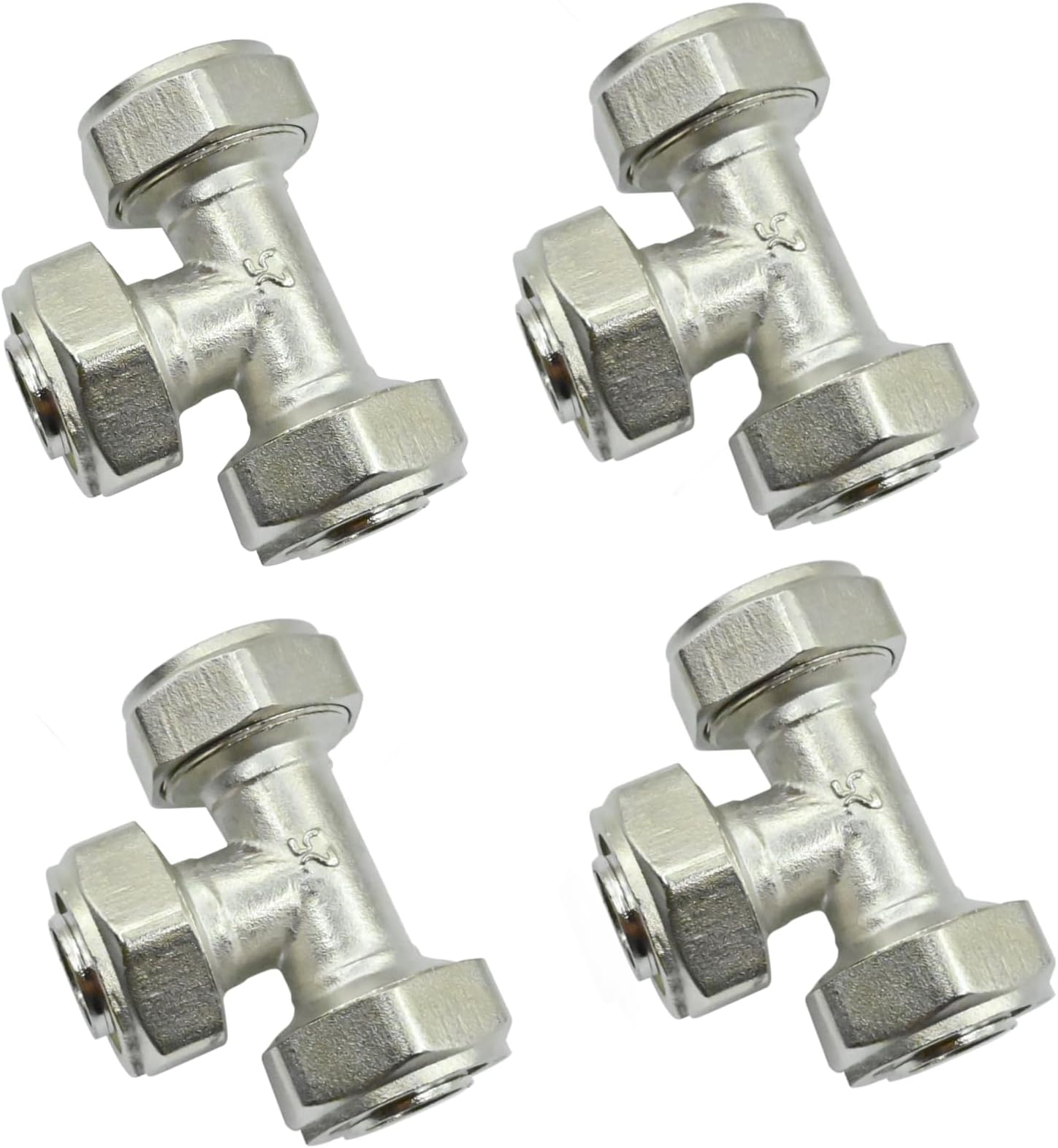 (4 PACK) 3/4" For RapidAir MaxLINE Kit M7500 Compressed Air Piping Tee M8011 Fitting maxline Rapid Air