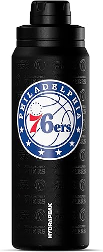 Miniatura 17 de Hydrapeak x NBA Botella de agua activa con licencia oficial de Houston Rockets de 26 onzas con tapa de sorbo y asa, reutilizable, acero inoxidable,