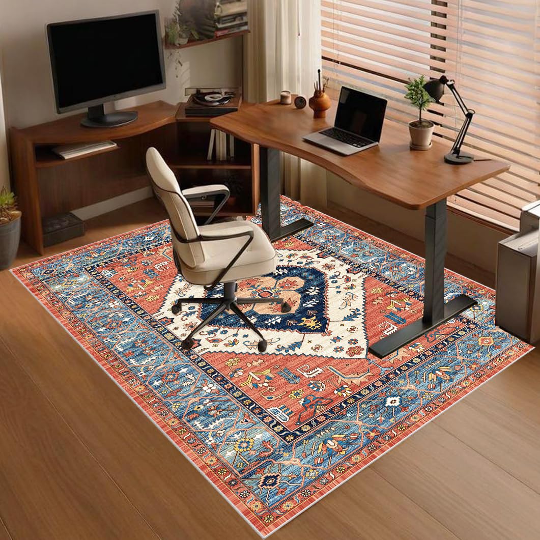 Office Chair Mat Non-slip, Hard-Floor Chair Mats, Desk Chair Mat large, Gaming Chair Mat for Desks, Office and Home, Carpet Protector Chair Mat, Floor Mat for Office Chair on Carpet 140 x 180 cm