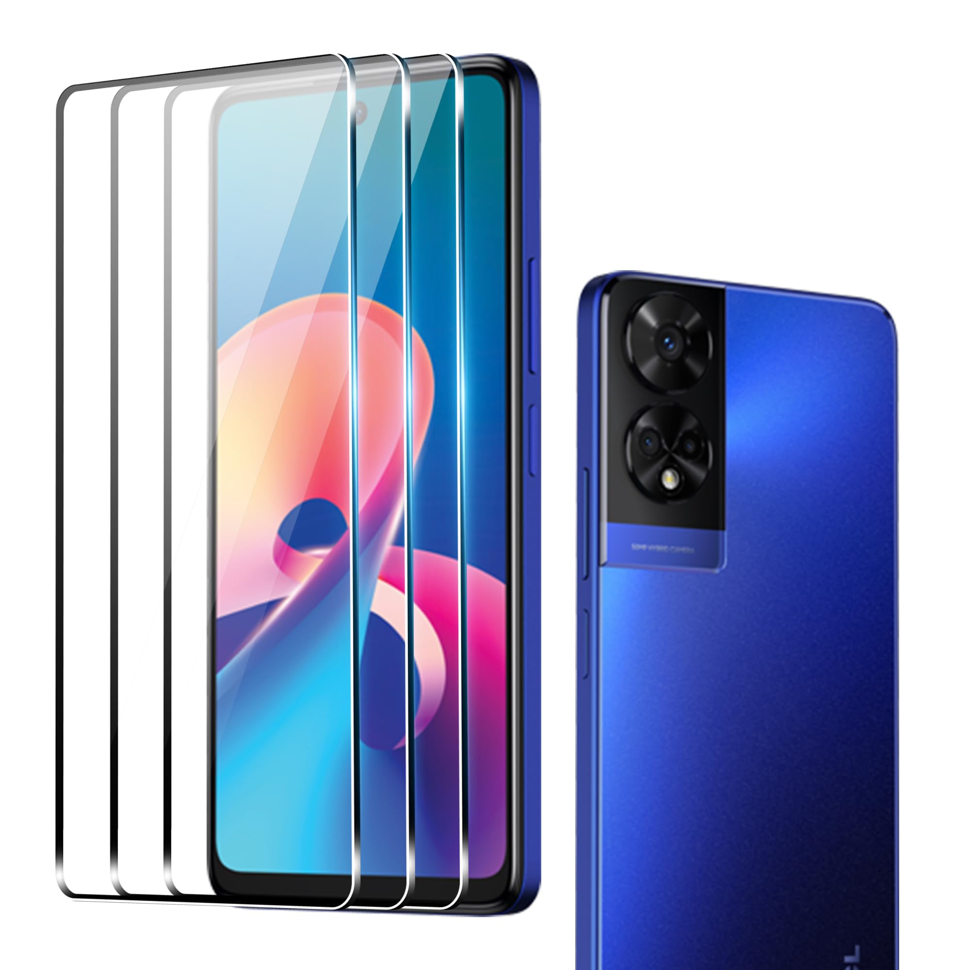 Suttkue For TCL 50 XE 5G Screen Protector Ultra HD Tempered Glass flim,9H Hardness Anti-Scratch (3 PACK)