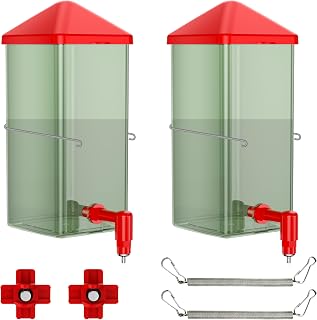 Baby Chick Waterers 2 * 0.26 Gal with Versatile- and Horizontal Nipple Drinkers