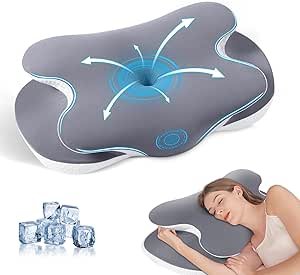 CUSCINO GUANCIALE CERVICALE IN FRESH MEMORY FOAM CON CAPSULE DI GEL Rinfrescanti 42213834 - Foto 13