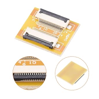 MECCANIXITY FFC FPC 22 Pin 0.5mm Pitch PCB Extension Connector Board with 5 Pack 0.5mm Pitch 150mm Flexible Flat Cable Kit