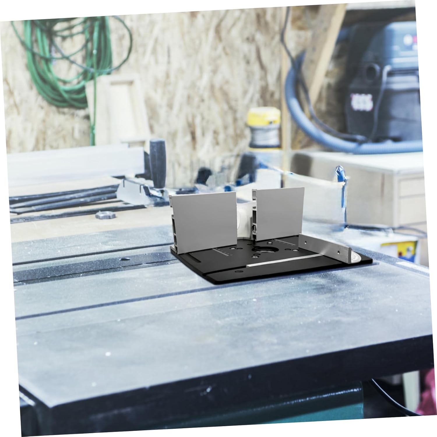 Woodworking Bench Router Table Insert Plate Aluminum Alloy Router Insert Plate Set Cutting Machine Base Table