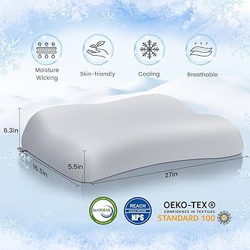 【新品未開封】TechnogelConvexoAdjustablePillow Amazon.com: Elegear Deep Sleep Cooling Neck Pillow, Zero