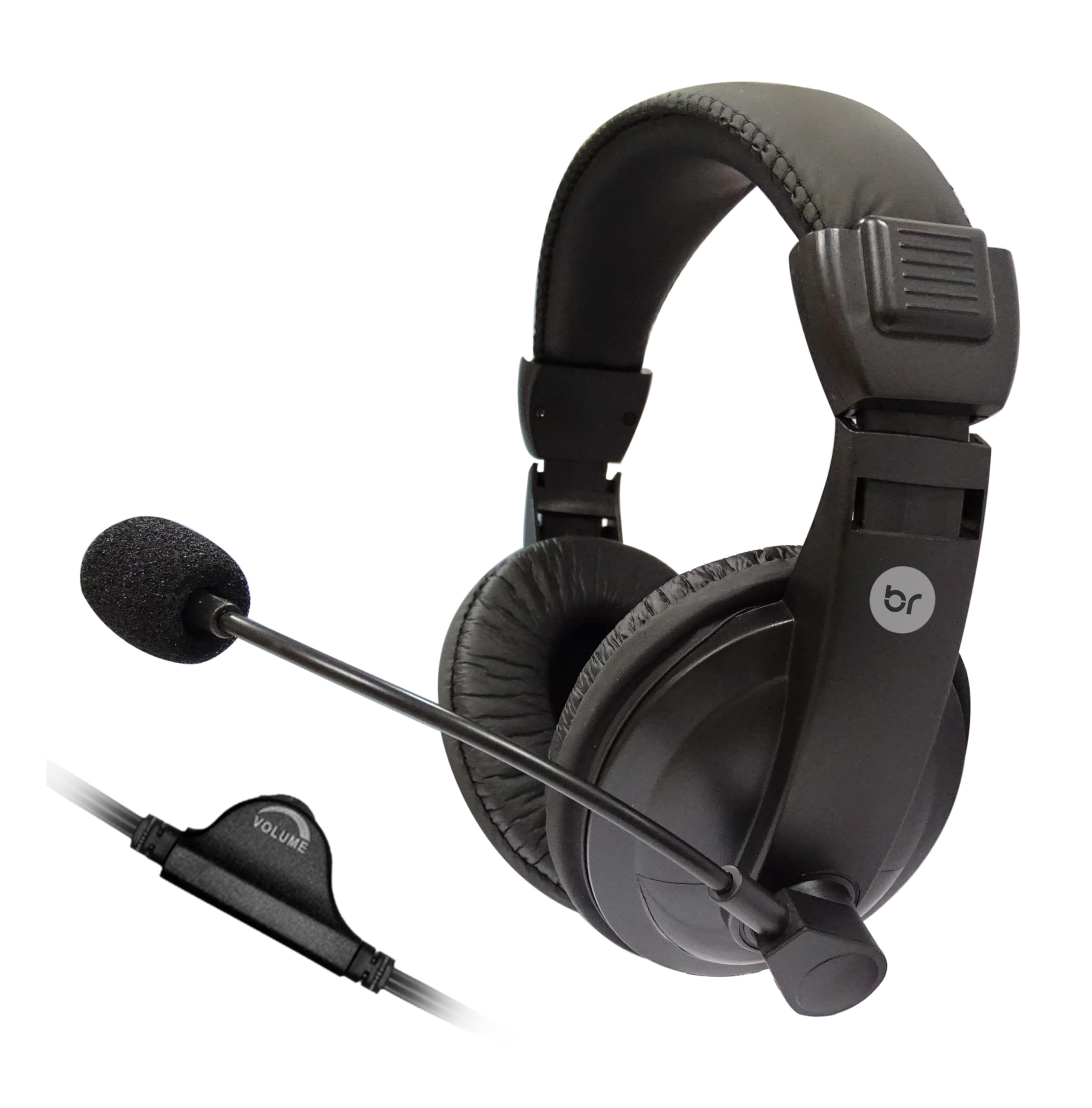 Bright 0507, Fone de Ouvido com Microfone, Cabo 2M, preto