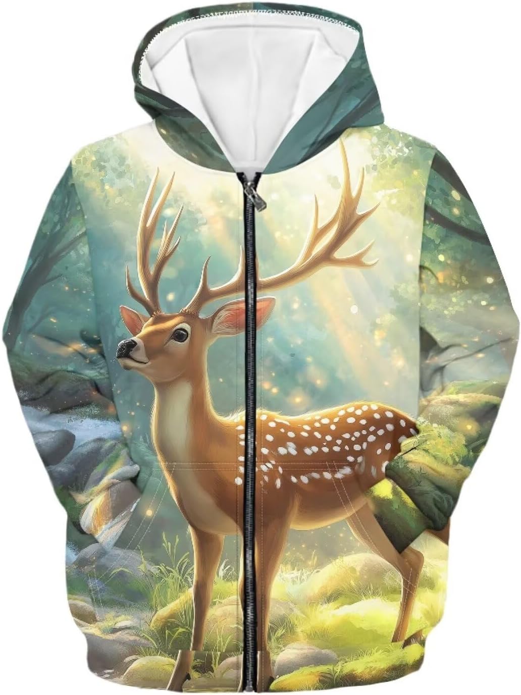 Cozeyat Kids Long Sleeves Hooded Hoodies with Pockets,Softy Sweatshirts Coat Casual Jaccket,Size S-XL