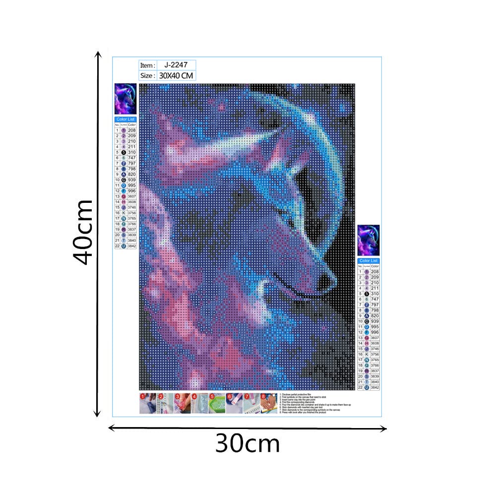 Kit Diamond Painting 5D 30x40cm | Con Diamanti E Strumenti | Per Adulti E Bambini | Design Sussurri - Foto 6