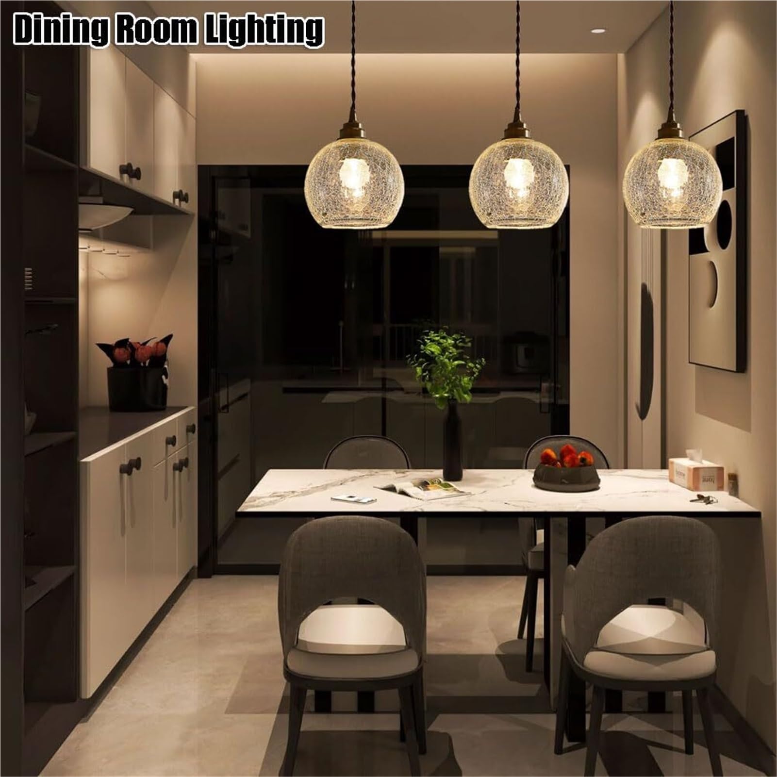 Nordic Simple Personalized Glass Pendant Lamp Chandelier Hanging Lighting Ceiling Fixture E27 Single Head For Restaurant Bedroom Living Room