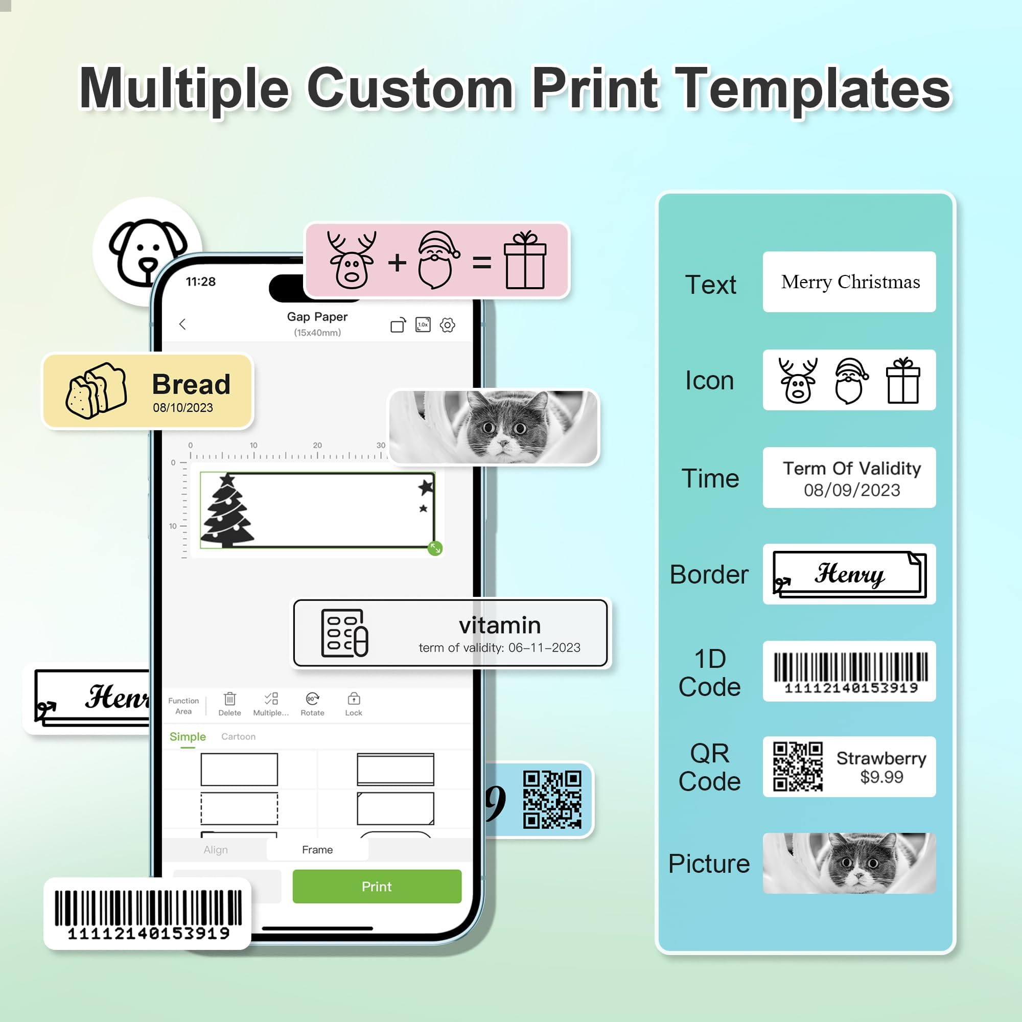 NELKO Genuine P21 Label Maker Tape, Adapted Label Print Paper, 12x40mm (0.47"x1.57") - Image 3