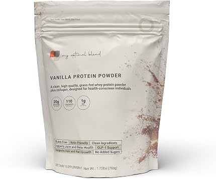 Vanilla Protein Powder, 100% Organic, Natural Vanilla Flavor
