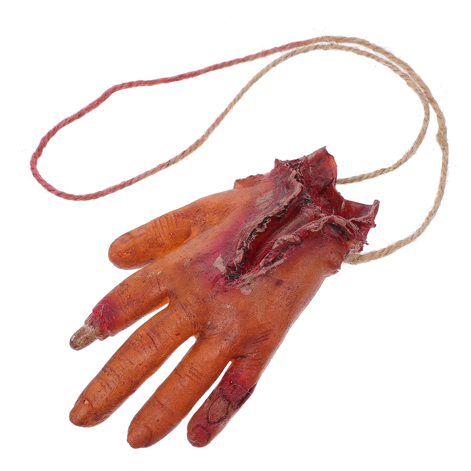 Toyvian 2pcs Halloween Fake Severed Terror Severed Fake Arm Hand Scary Pendant Human residual limbs Hand Scary Severed