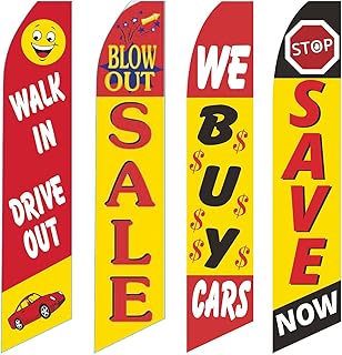 Used Cars Flag Windless Swooper 4 Lot Set Auto Save Walk In Drive Sale We Buy