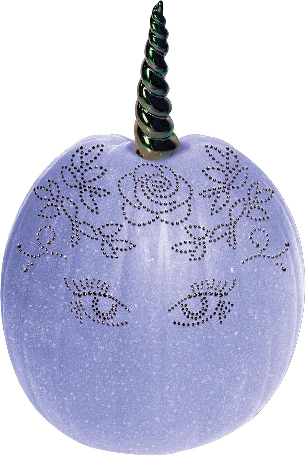 Fun World Glitter 3D Unicorn Pumpkin Decoration Kit | Black Horn