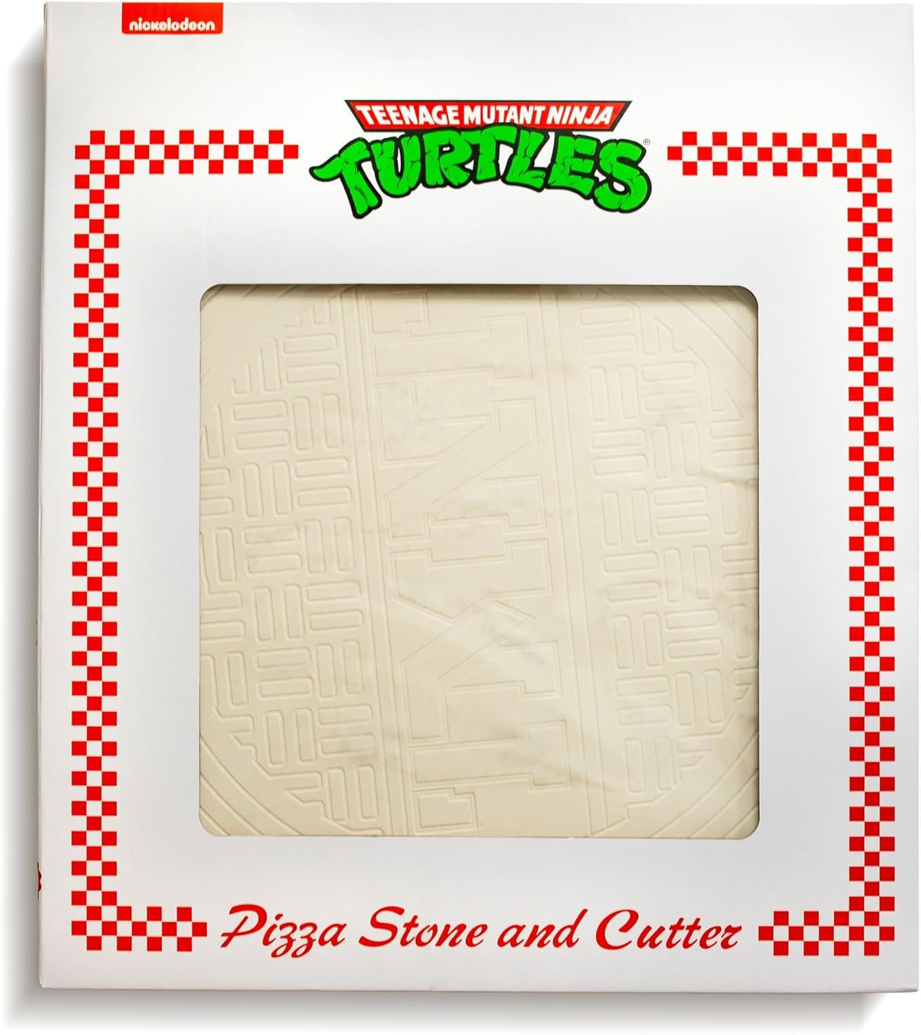 Teenage Mutant Ninja Turtles Pizza Cutter and Baking Stone Set | Deluxe Cookware For Oven and Grill