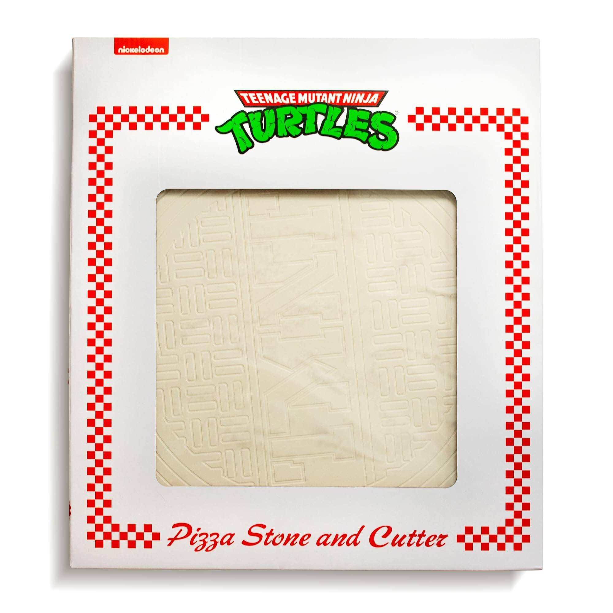 Teenage Mutant Ninja Turtles Pizza Cutter and Baking Stone Set | Deluxe Cookware For Oven and Grill