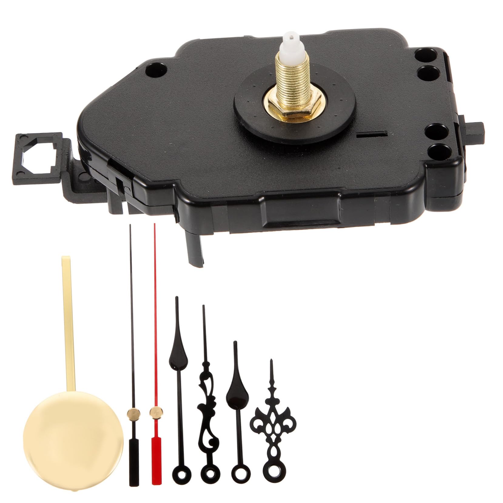 Lurrose 4 Ensembles kit de mécanisme d'horloge Bricolage mécanisme d'horloge à Quartz Horloge Murale à Pendule Mécanisme d'horloge muet d'horlogerie à remplacer Le Fer