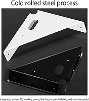 Vista 7 de 4 piezas de juntas de refuerzo resistentes, código de esquina trapecio, soportes de esquina de soporte, sujetadores de juntas de soporte de estante