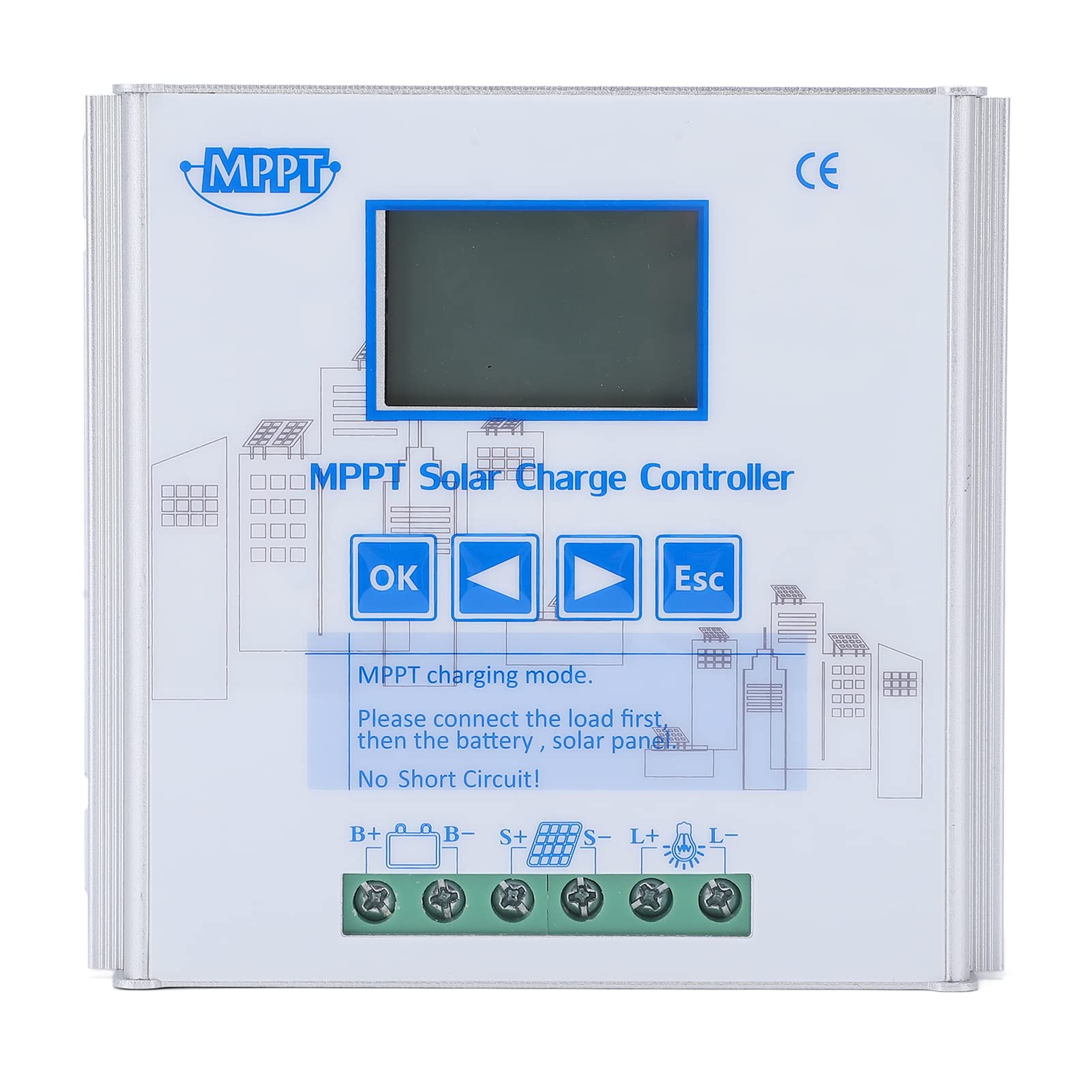 MPPT Solar Boost Controller 10A 12V / 24V |80-V-PV-Eingang, sicherer Schutz für netzunabhängige Systeme |Solarpanel-Regler für Wohnmobil-/Boots-/Heimbatterie |Lithiumkompatibel