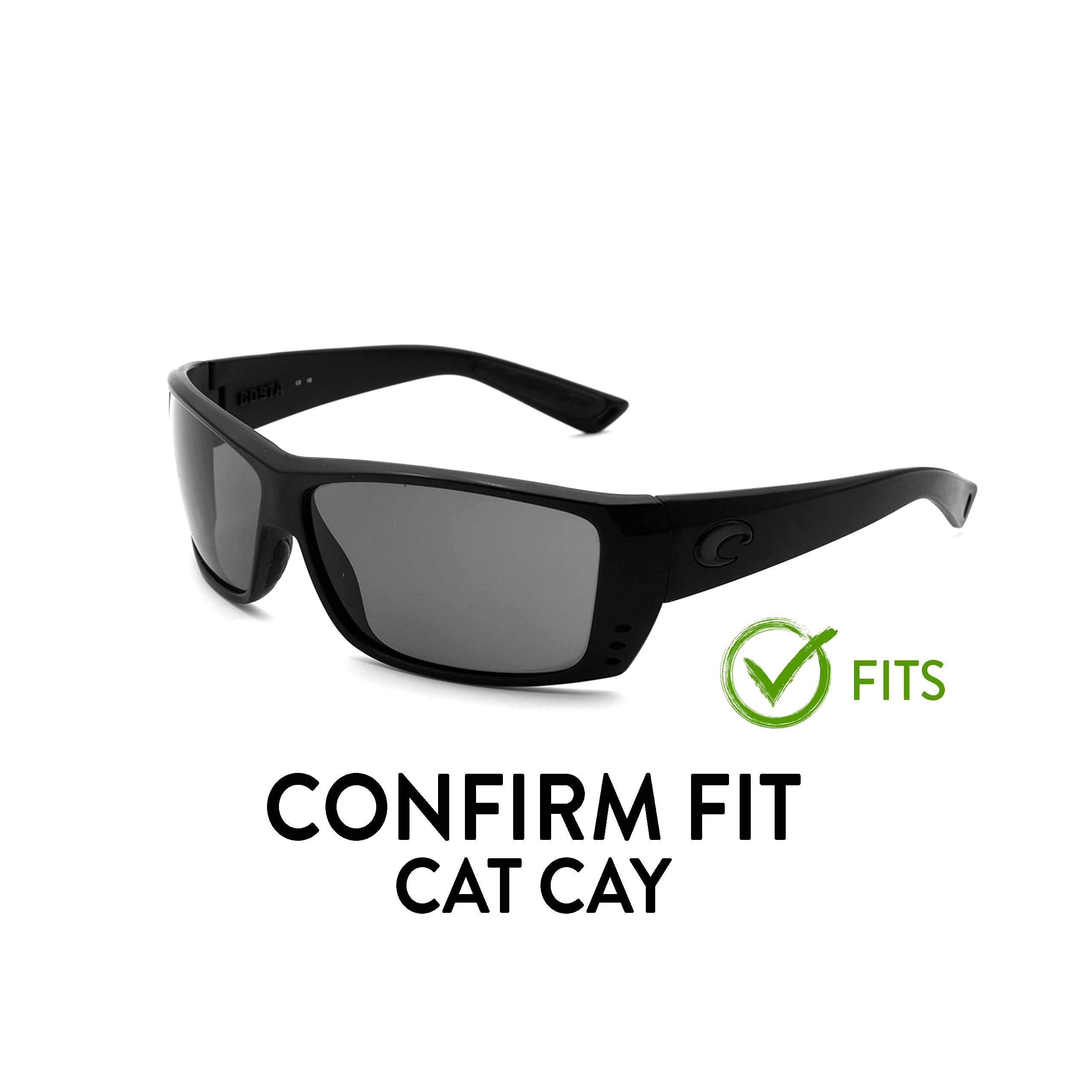 Apex Lenses Polarized Replacement Lenses for Costa Cat Cay Sunglasses (Deep Blue)