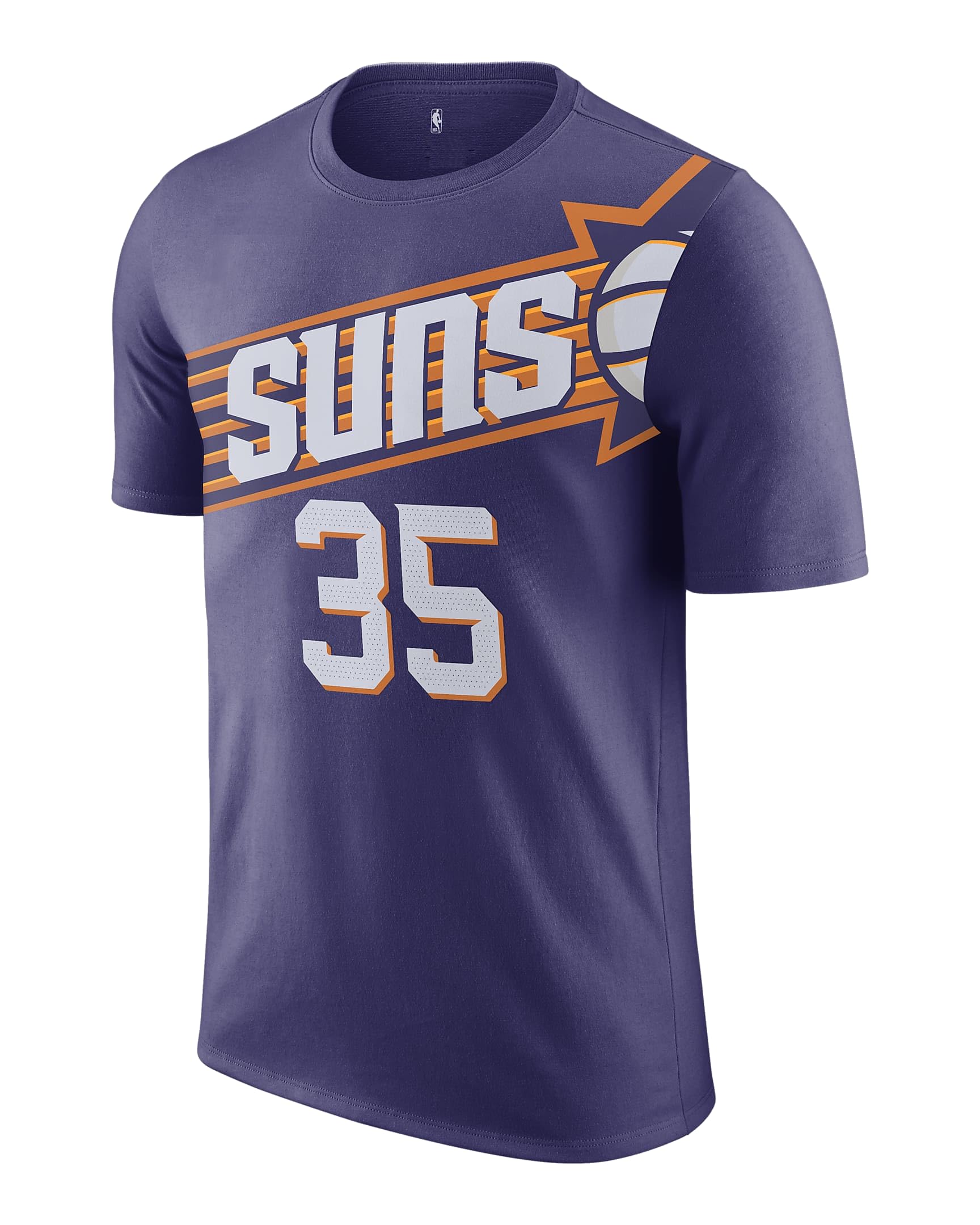 Kevin Durant Phoenix Suns NBA Kids Youth 4-20 Purple Icon Edition Performance Jersey T-Shirt (Size 4)