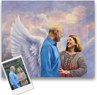 Paint Your Life Custom Hand-Painted Oil Portrait from Photo to Painting