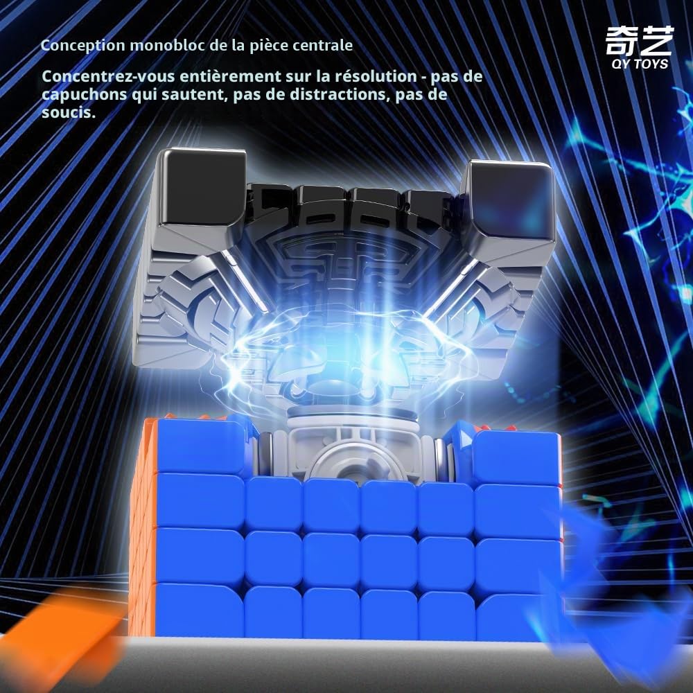 Speed Cube 6x6 Stickerless, Easy to Turn and Smooth 60.5 mm Puzzle Cube 6x6x6