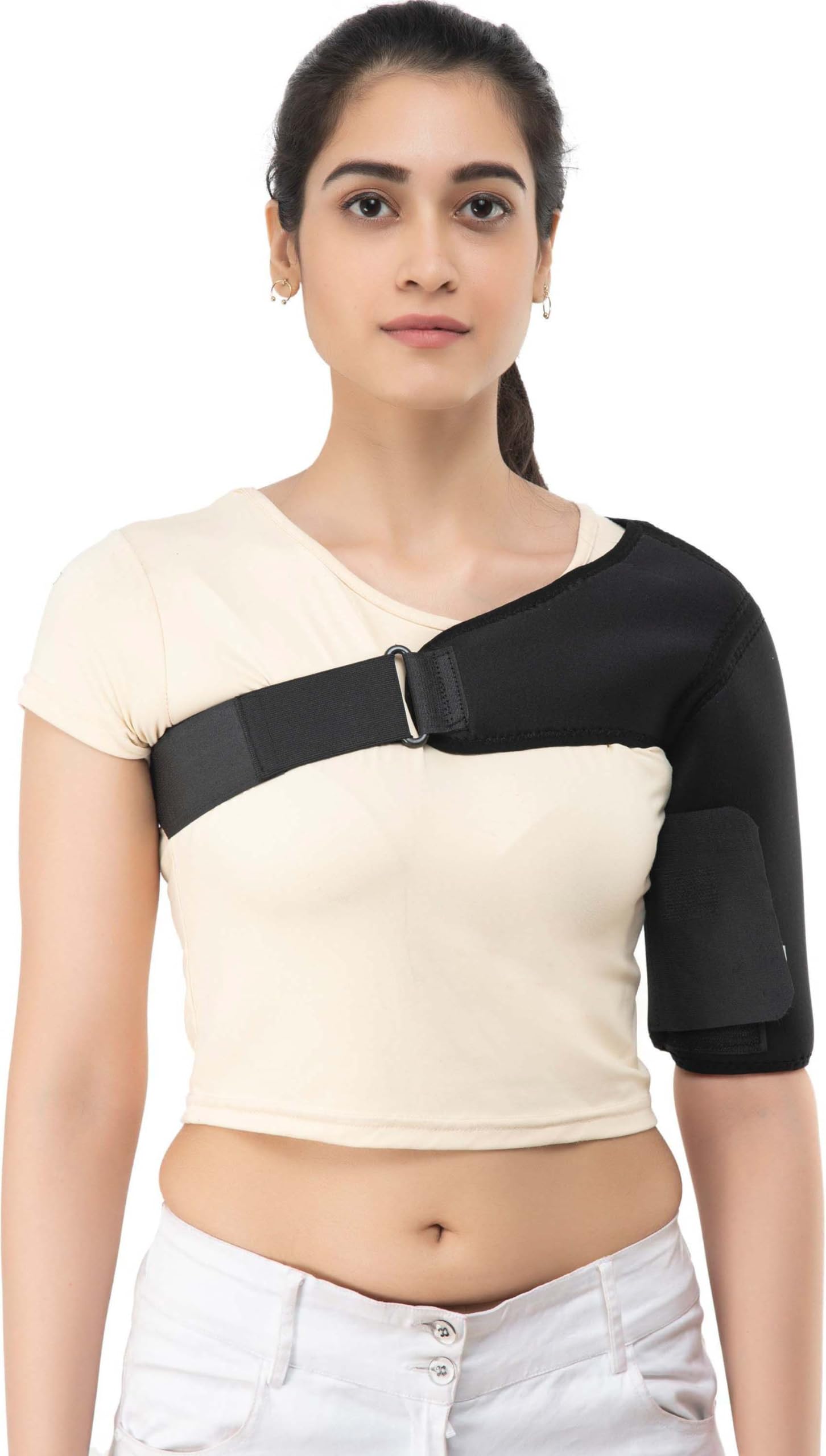 VK SURGICAL™ Shoulder Support Belt Adjustable Stretch Strap Wrap For Left shoulder Shoulder Support (Black) (B0CMPG51HC) Amazon Price History, Amazon Price Tracker