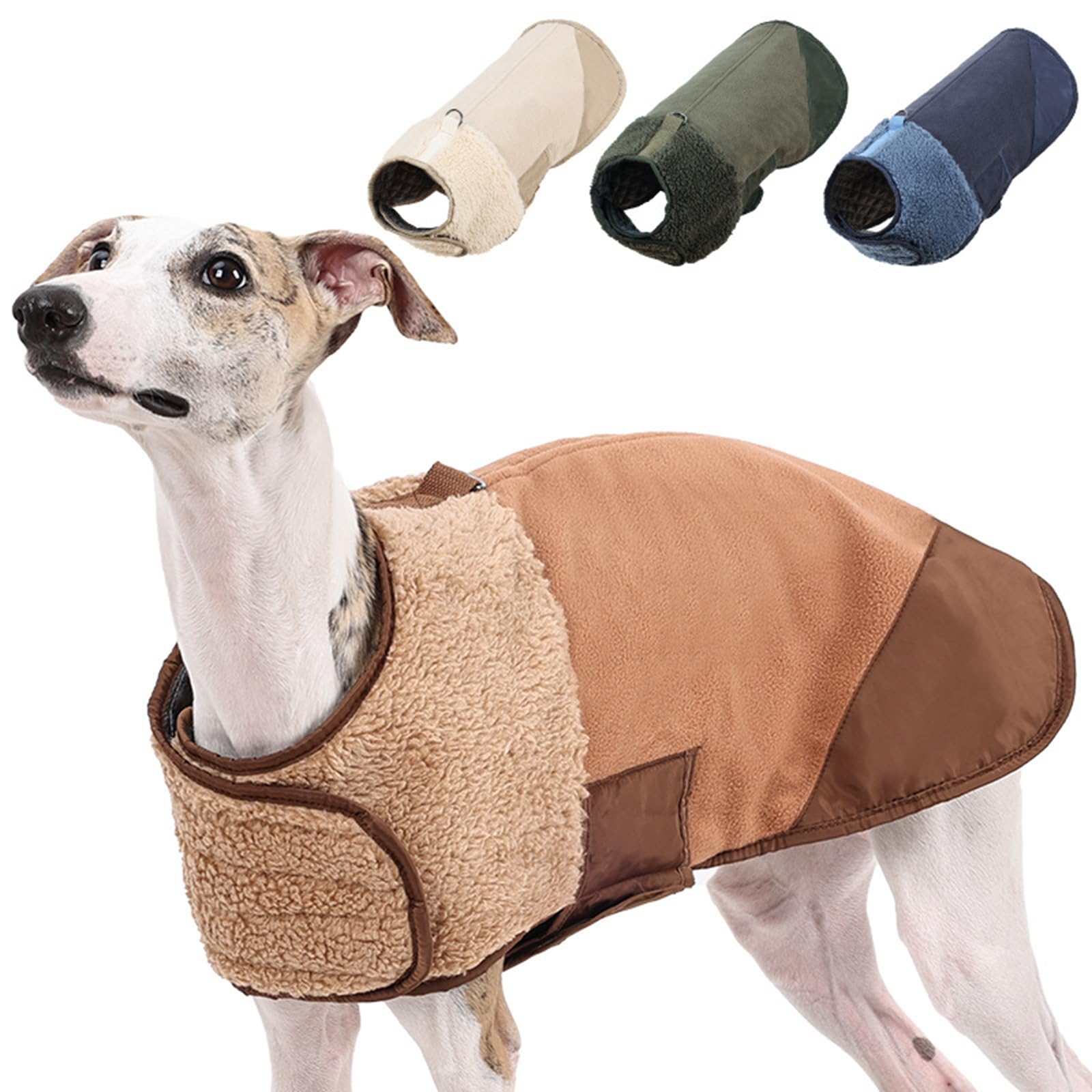 Gilet en fourrure unie pour chiens de petite et grande taille – Vêtements doux de couleur unie – Manteaux épais – Pull d'hiver