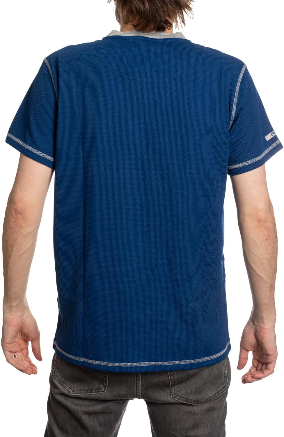 Calhoun NHL Surf & Skate Mens Short Sleeve Henley Waffle Shirt
