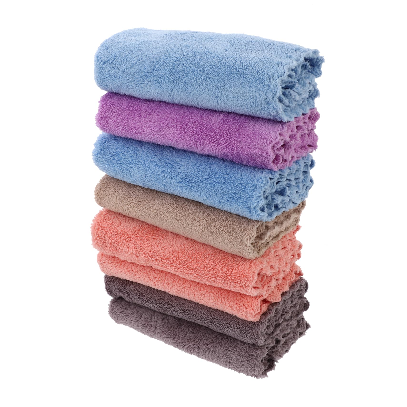 Toallas cuadradas absorbentes para niños de secado rápido en pack de 8 unidades