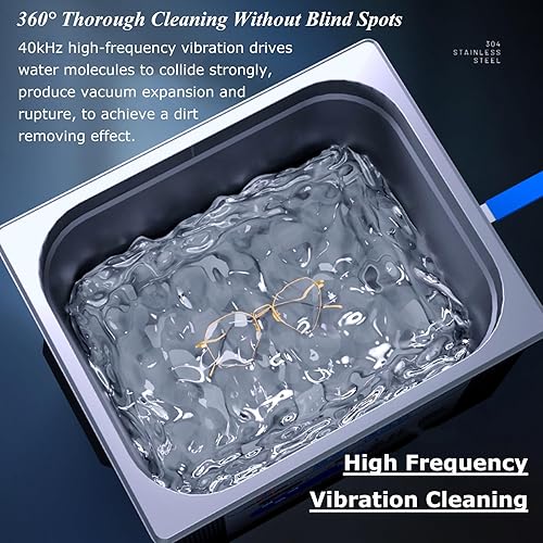 Miniatura 8 de Limpiador ultrasónico 10L 40kHz Máquina de limpieza ultrasónica digital Limpiador sónico calentado para carburador Engin Piezas de joyería Placa de